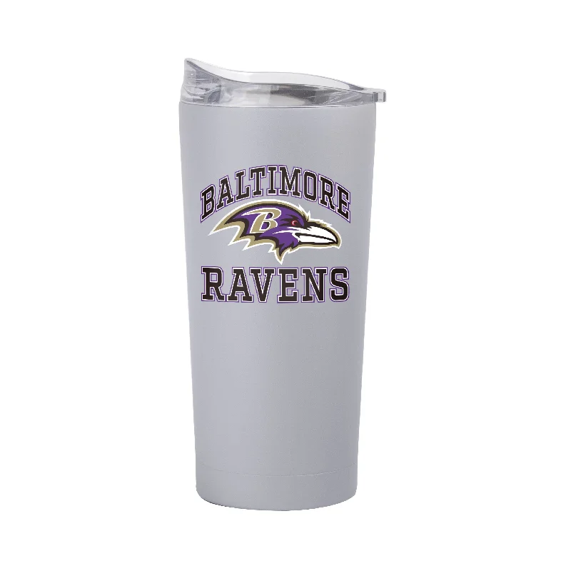 Team Mug For Business Meetings-Baltimore Ravens 20oz Athletic Powder Coat Tumbler