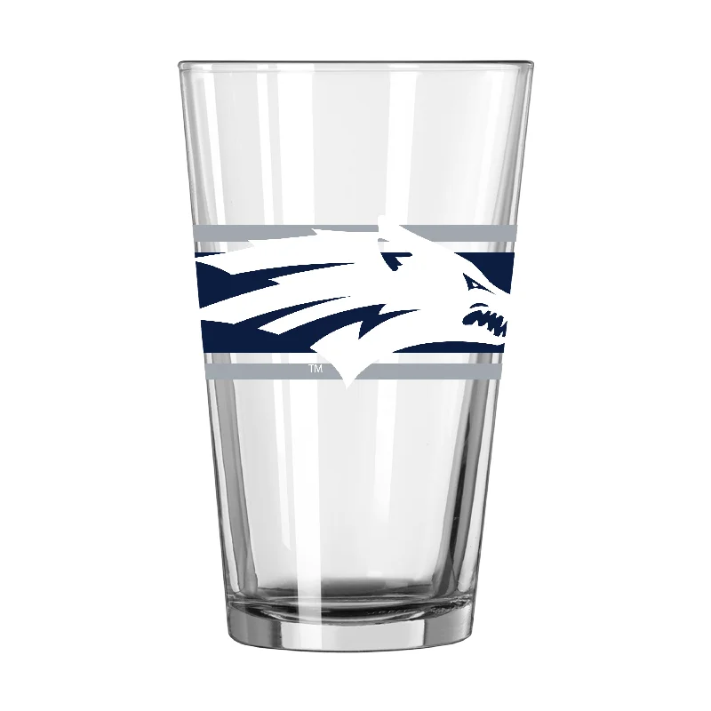 Team Mug With Minimalist Design-Nevada 16oz Stripe Pint Glass