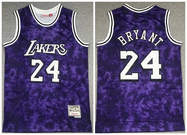 Basketball Jersey High-End-Men's Los Angeles Lakers #24 Kobe Bryant Purple Stitched Basketball Jersey