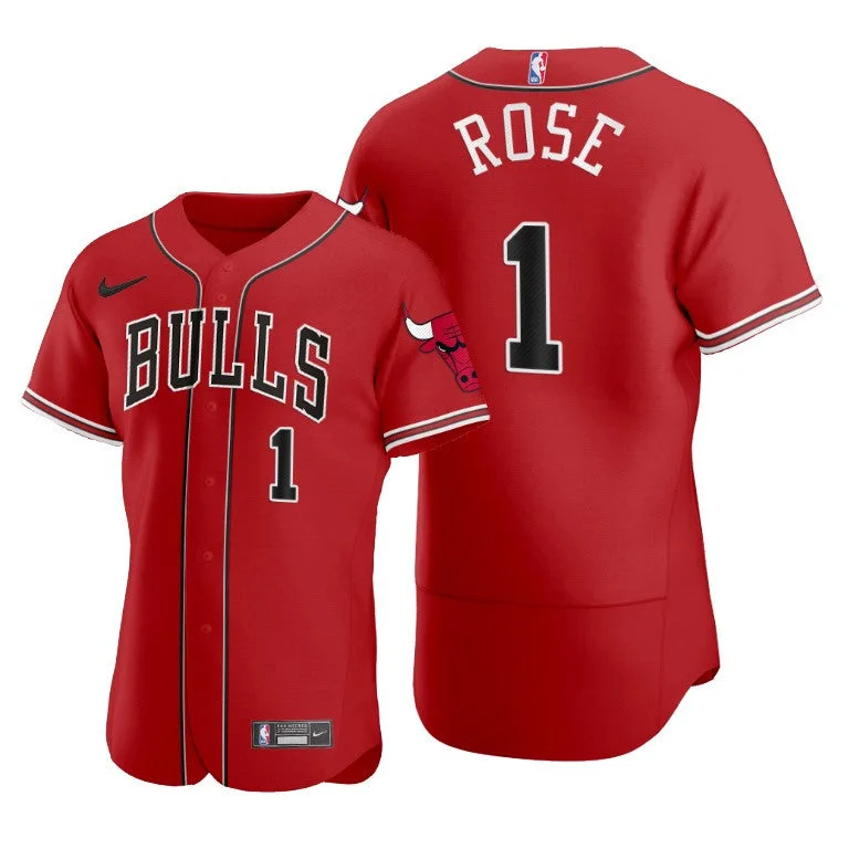 Basketball Jersey Adult Size-Men's Chicago Bulls #1 Derrick Rose Red 2020 X Crossover Edition Stitched Basketball Jersey