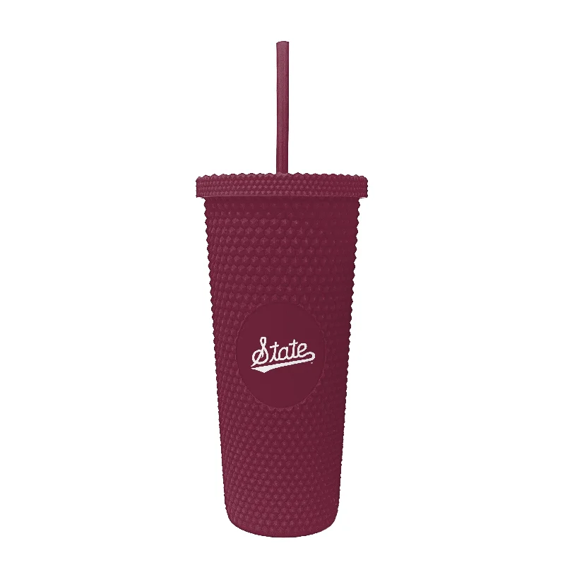 Team Mug Classic Style-Mississippi State Script 24oz Studded Tumbler