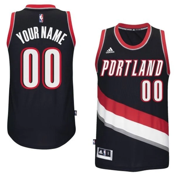 Basketball Jersey Classic Design-Portland Trail Blzers Black Men's Customize New Rev 30 Basketball Jersey