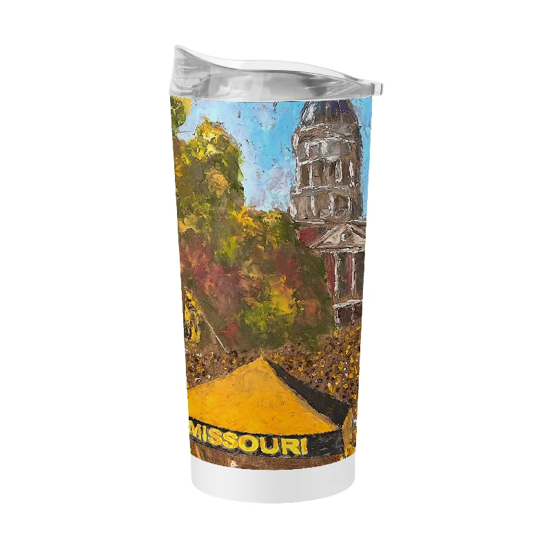 Team Mug With Unique Texture-Missouri 20oz Collector Powder Coat Tumbler