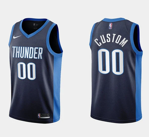 Basketball Jersey High-Performance Fabric-Men's Oklahoma City Thunder ACTIVE CUSTOM Earned Edition Stitched Basketball Jersey