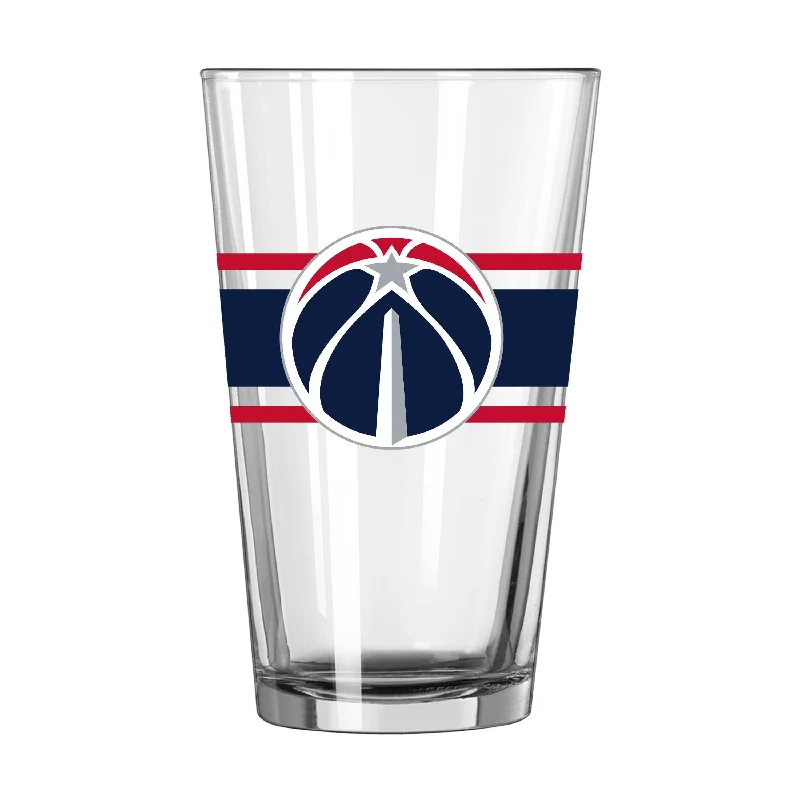 Team Mug Long-Lasting-Washington Wizards 16oz Stripe Pint Glass