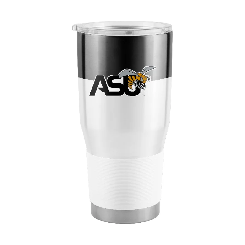 Team Mug For Outdoor Use-Alabama State 30oz Colorblock Stainless Steel Tumbler