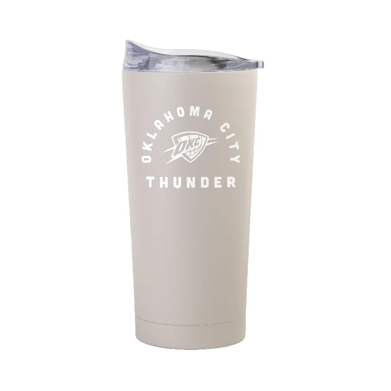 Team Mug Reusable-Oklahoma City Thunder 20oz Archway Sand Powder Coat Tumbler