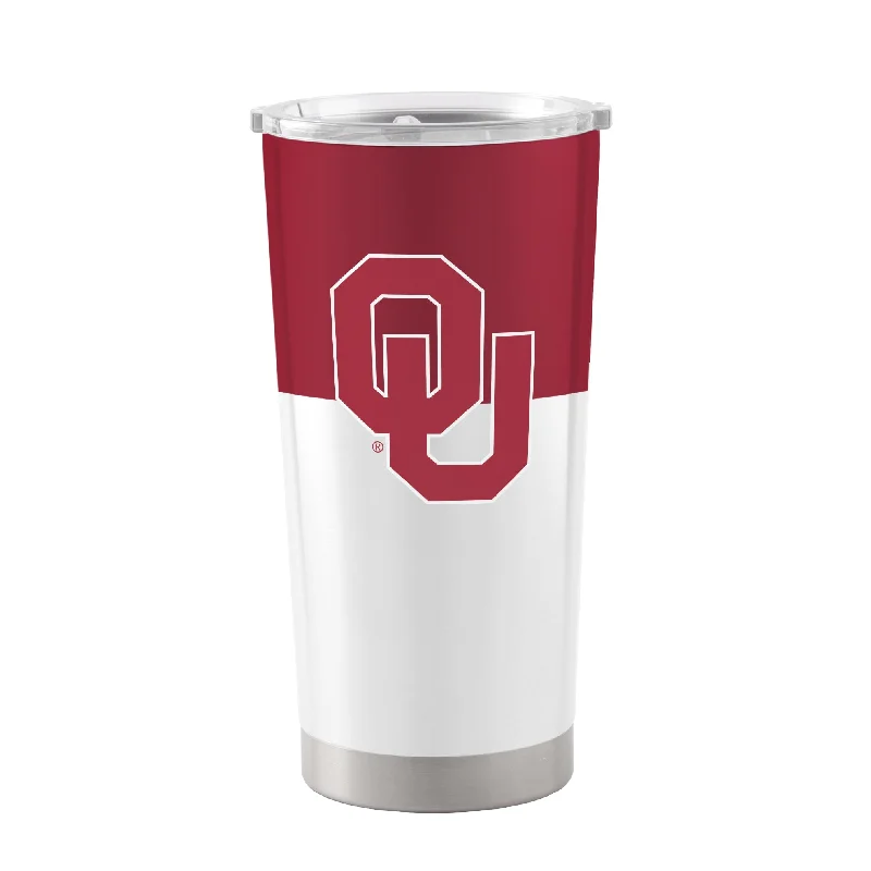 Team Mug For Creators-Oklahoma 20oz Colorblock Stainless Tumbler