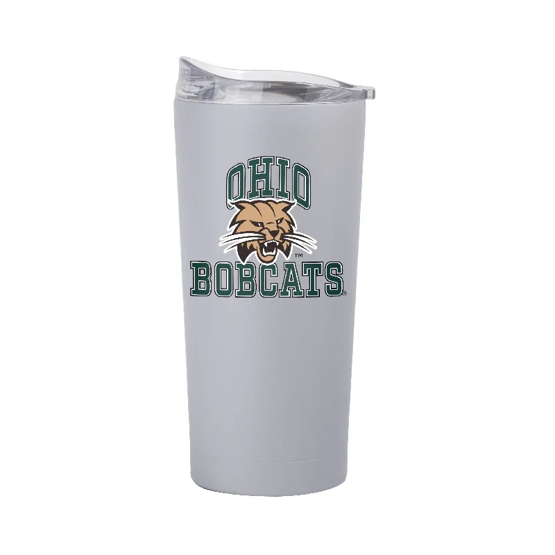 Team Mug For Work From Home-Ohio Bobcats 20oz Athletic Powder Coat Tumbler