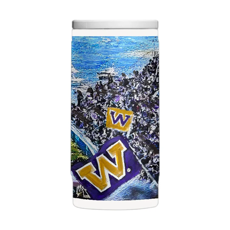 Team Mug Long-Lasting-Washington 12oz Collector Powder Coat Slim Can Coolie