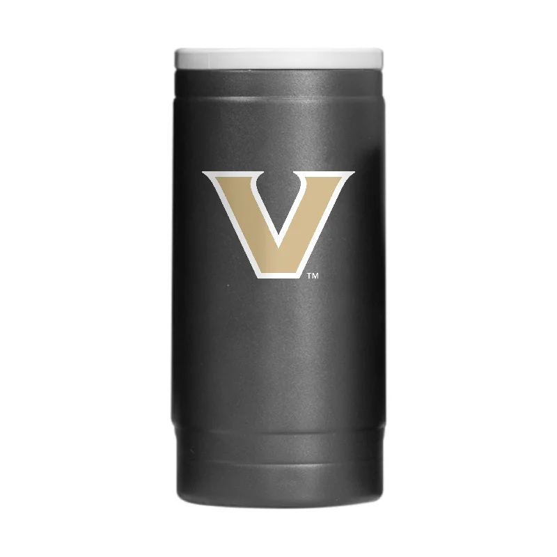 Team Mug For Work From Home-Vanderbilt Flipside Powder Coat Slim Can Coolie