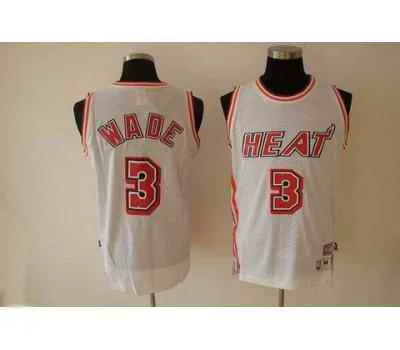 Basketball Jersey Special Graphics-Heat 3 Wade White Special Edition Basketball Jerseys