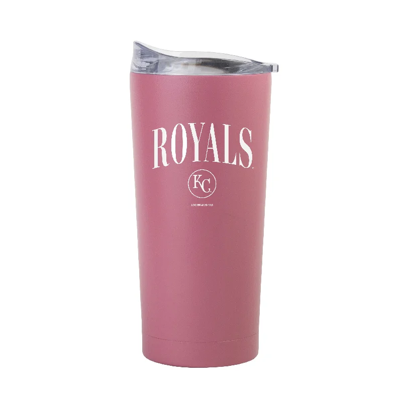 Team Mug With Unique Texture-Kansas City Royals 20oz Cinch Berry Powder Coat Tumbler