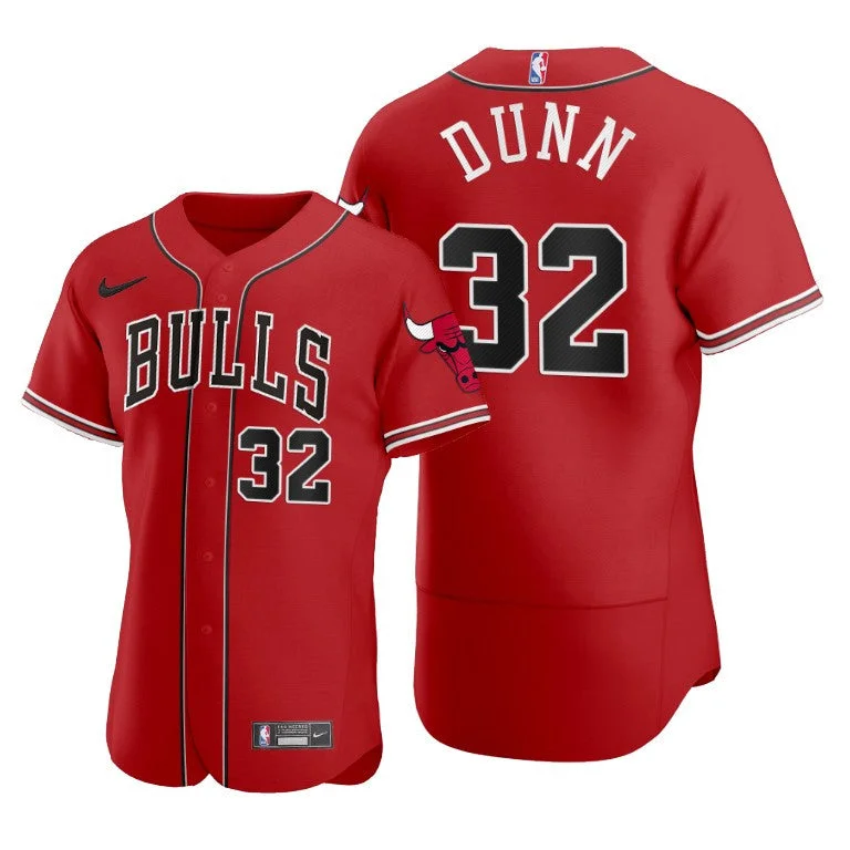 Basketball Jersey Iconic Colors-Men's Chicago Bulls #32 Kris Dunn Red 2020 X Crossover Edition Stitched Basketball Jersey