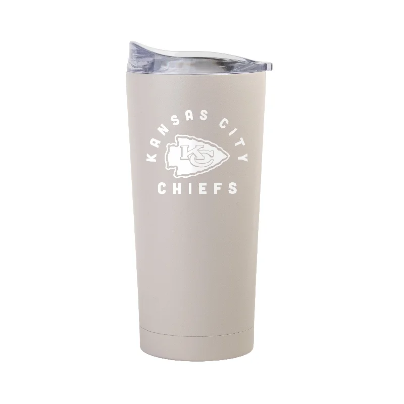 Team Mug For Team Building-Kansas City Chiefs 20oz Archway Sand Powder Coat Tumbler