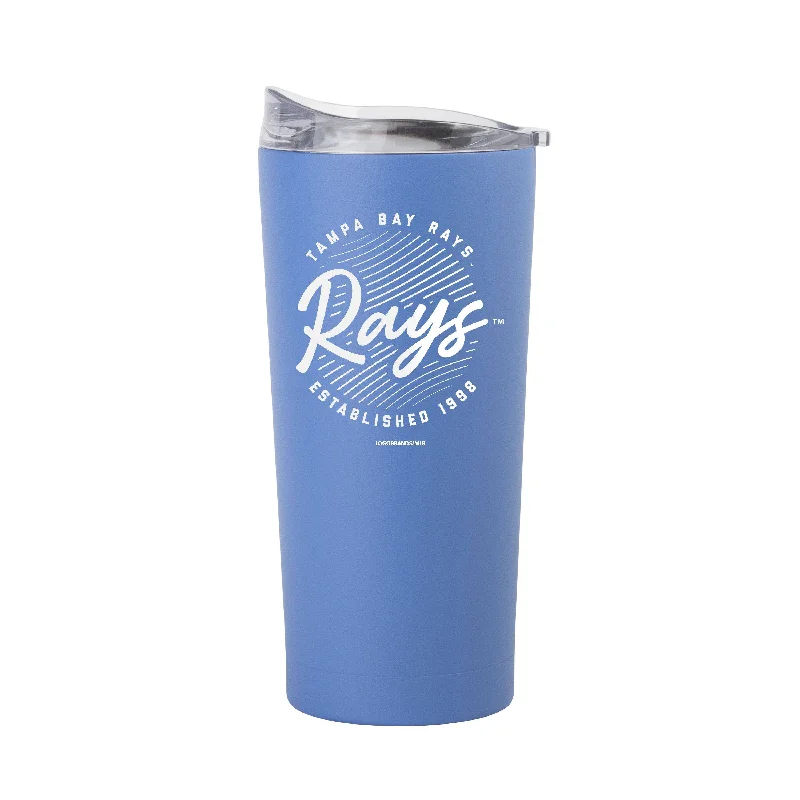 Team Mug Handmade With Love-Tampa Bay Rays 20oz Retro Script Arctic Powder Coat Tumbler