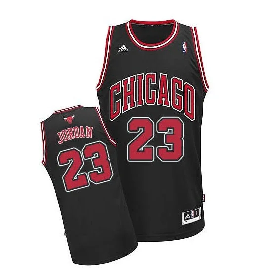 Basketball Jersey Fast Delivery-Men's Chicago Bulls #23 Michael Jordan Black Swingman Stitched Basketball Basketball Jersey