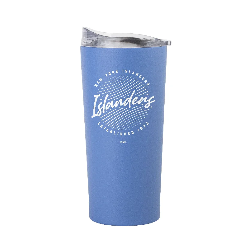 Team Mug For Artists-New York Islanders 20oz Retro Script Arctic Powder Coat Tumbler