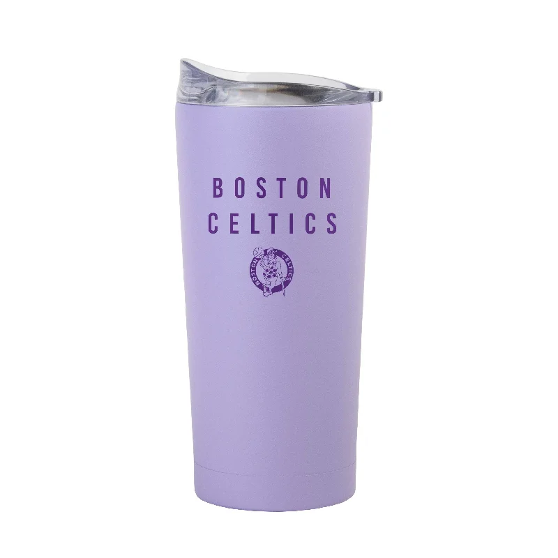 Team Mug For Artists-Boston Celtics 20oz Tonal Lavender Powder Coat Tumbler