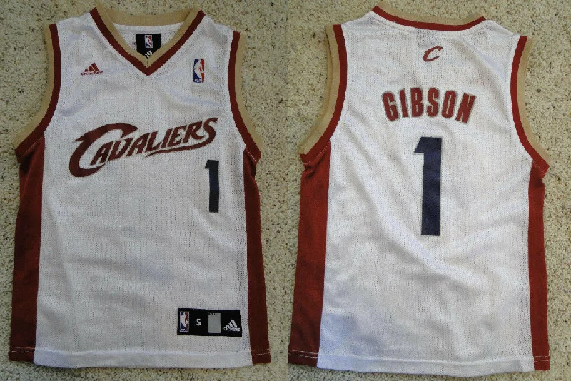 Basketball Jersey Great For Travel-Men's Cleveland Cavaliers White #1 Daniel Gibson Basketball Jersey Stitched Basketball Jersey