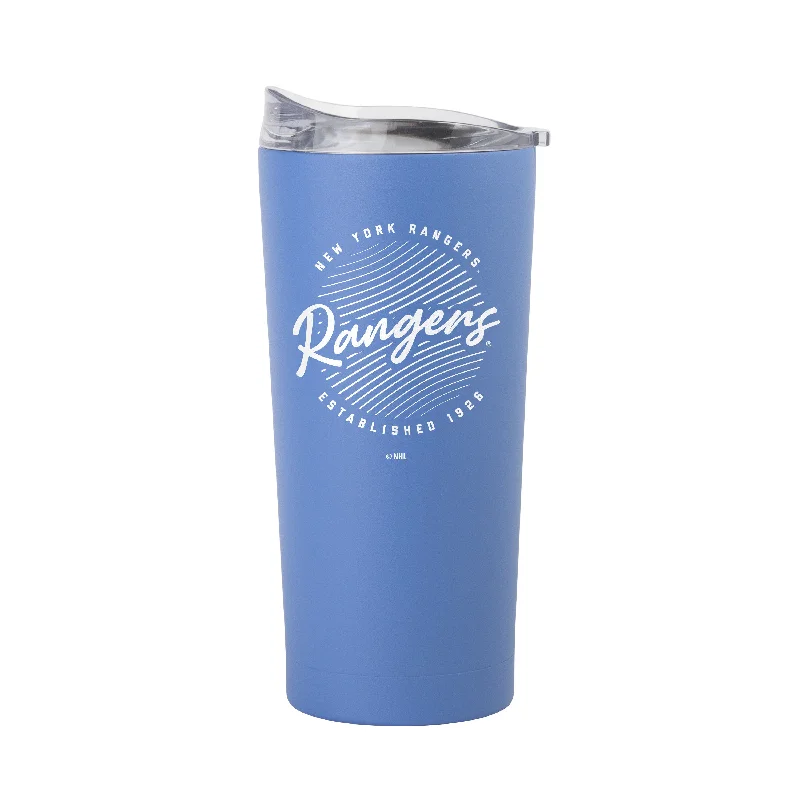 Team Mug For Writers-New York Rangers 20oz Retro Script Arctic Powder Coat Tumbler