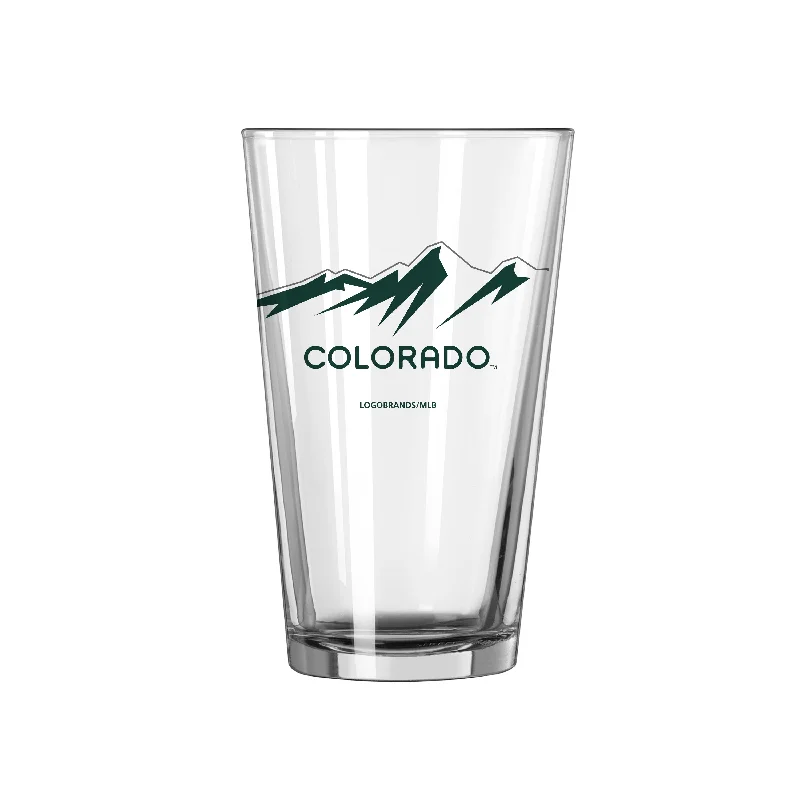 Team Mug High Capacity-Colorado Rockies City Connect 16oz Pint Glass