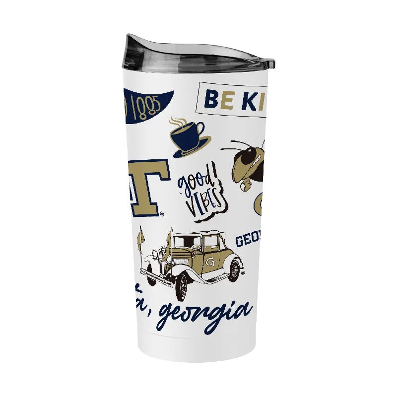 Team Mug For Team Building-Georgia Tech 20oz Native Powder Coat Tumbler