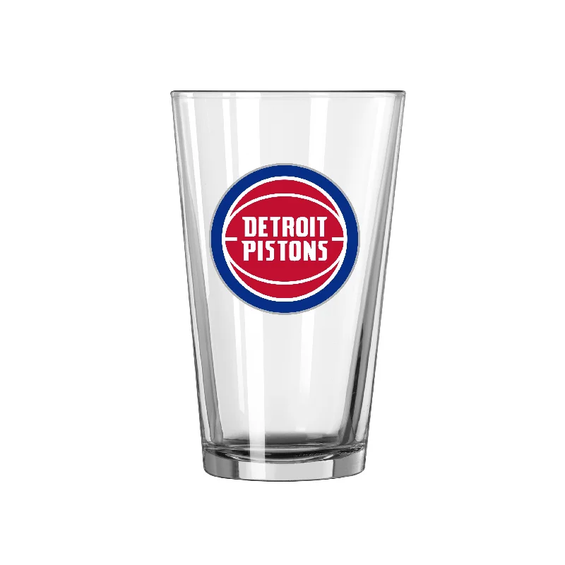 Team Mug For Gamers-Detroit Pistons 16oz Swagger Pint Glass