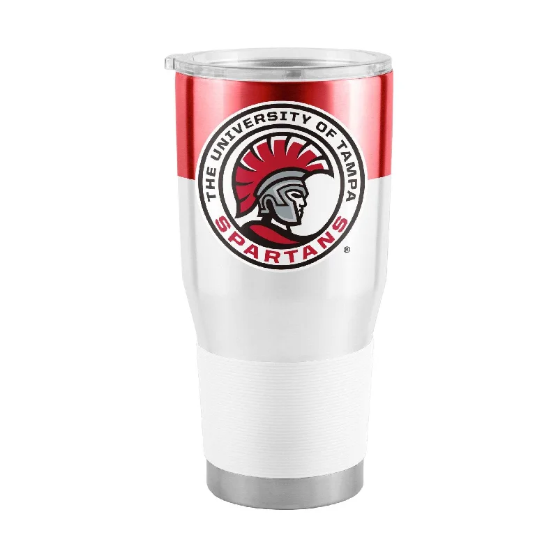 Team Mug For Designers-Tampa 30oz Colorblock Stainless Steel Tumbler