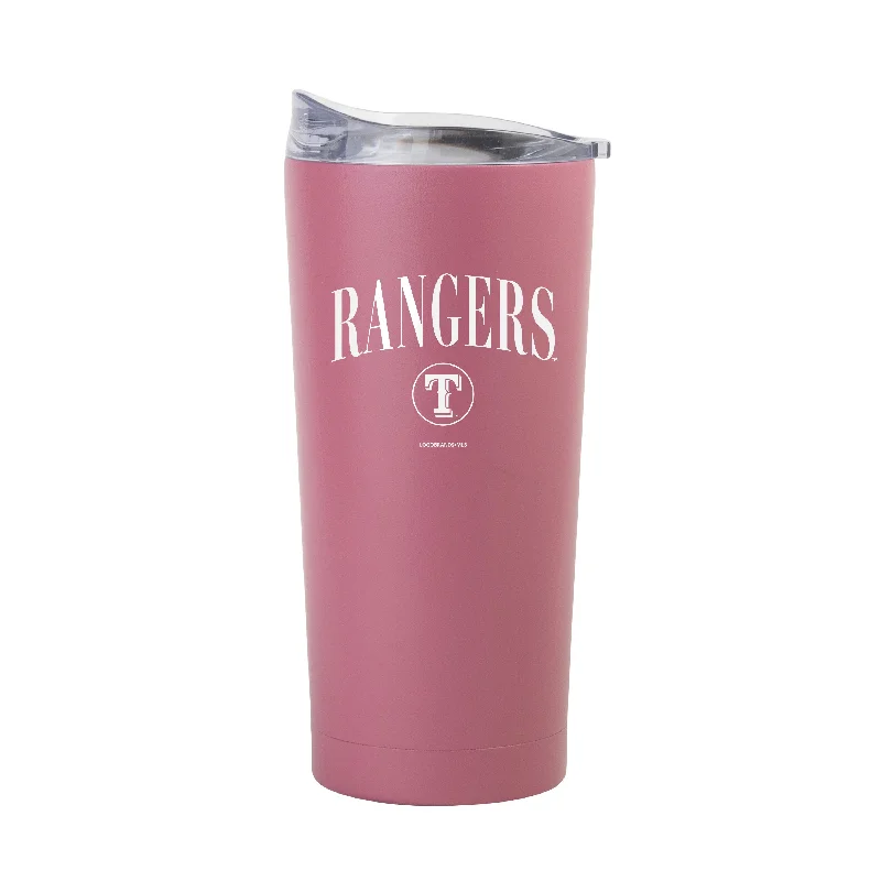 Team Mug With Cork Base-Texas Rangers 20oz Cinch Berry Powder Coat Tumbler