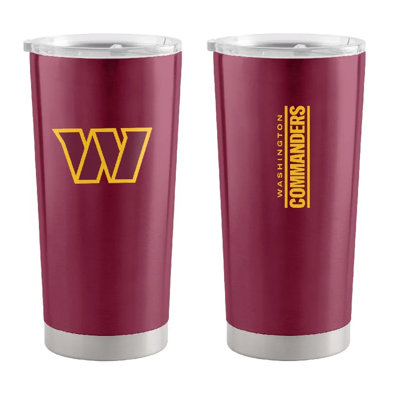 Team Mug With Minimalist Design-Washington Commanders 20oz Gameday Stainless Tumbler