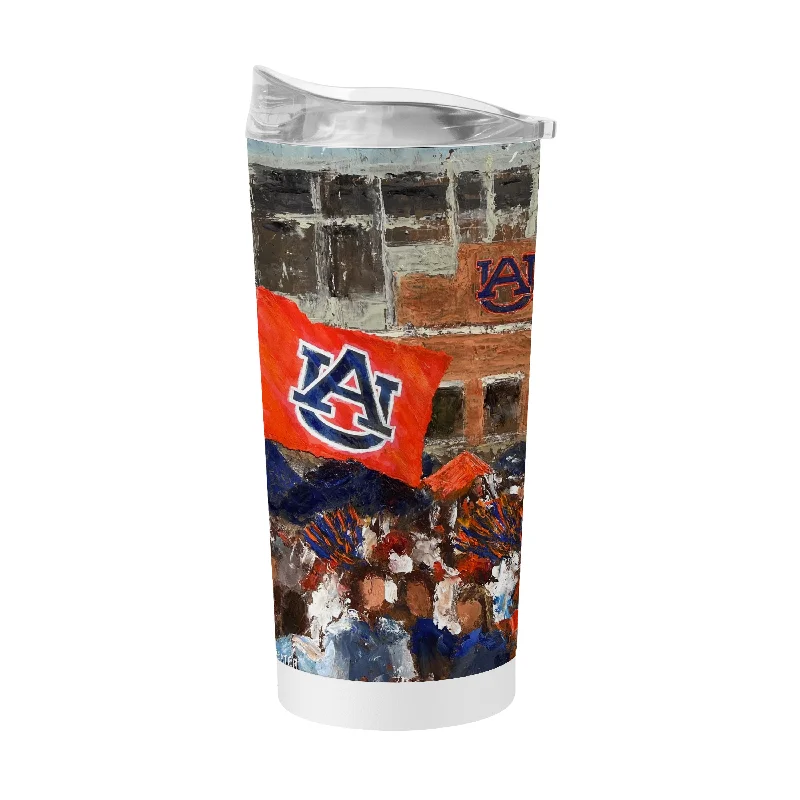 Team Mug For Family Members-Auburn 20oz Collector Powder Coat Tumbler