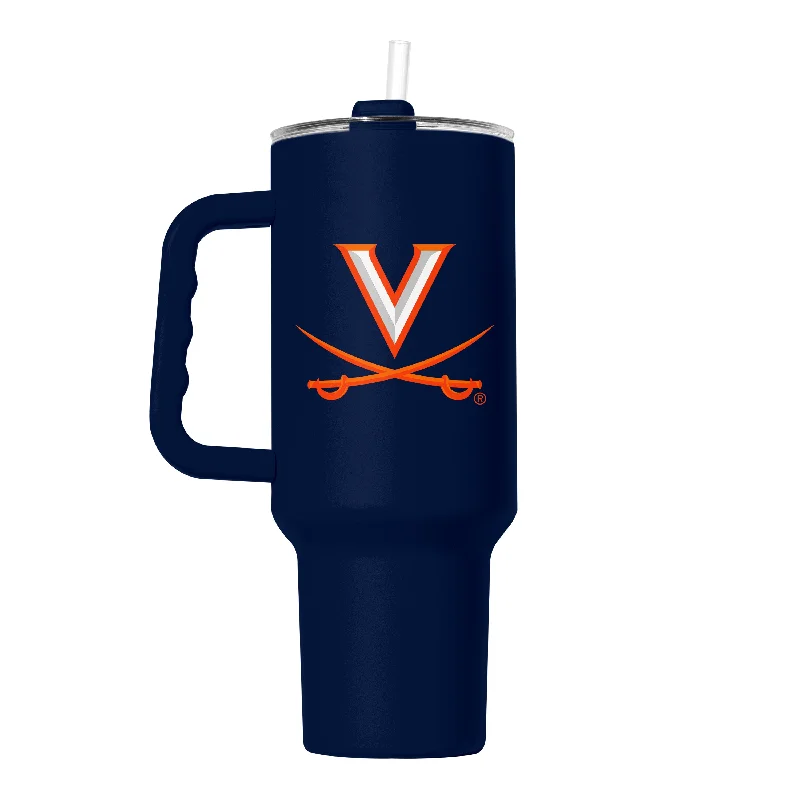 Team Mug For Valentine’s Day-Virginia 40oz Flipside Powder Coat Tumbler