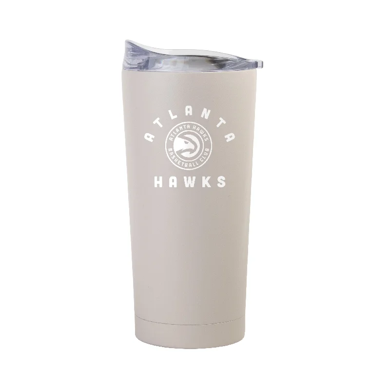 Team Mug For Holidays-Atlanta Hawks 20oz Archway Sand Powder Coat Tumbler