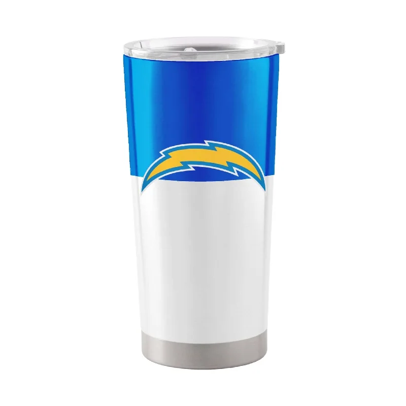 Team Mug For Doctors-Los Angeles Chargers Colorblock 20oz Stainless Tumbler