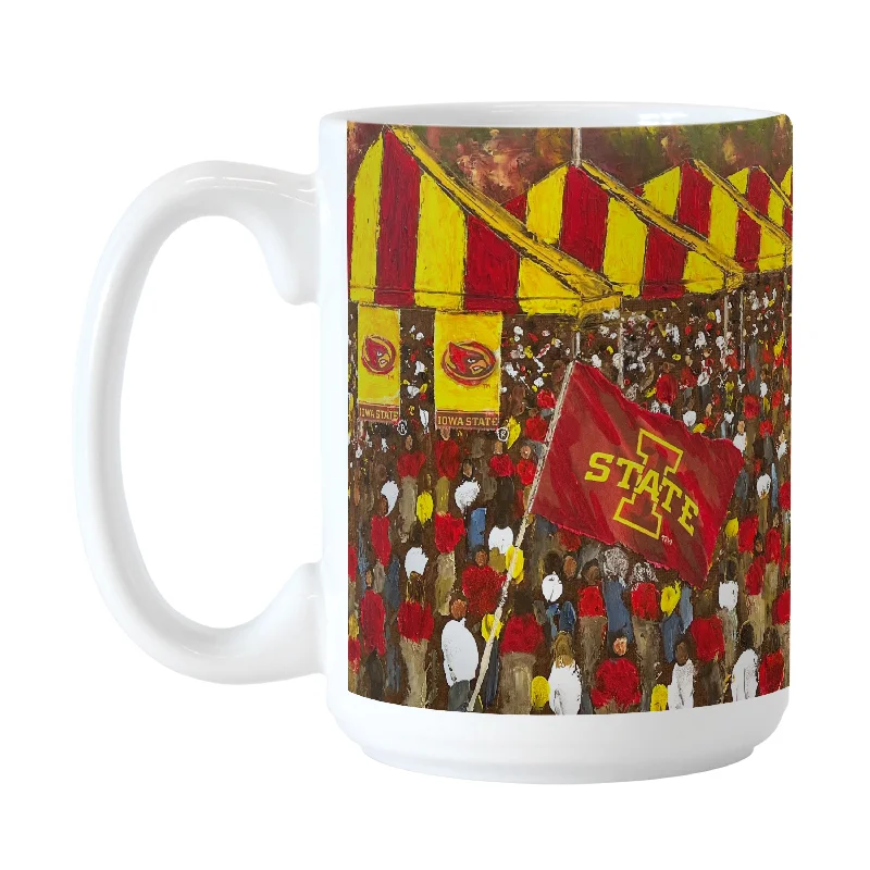 Team Mug Eco-Friendly-Iowa State 15oz Collector Sublimated Mug