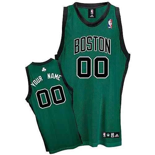 Basketball Jersey For Ultimate Comfort-Boston Celtics Custom green black number Alternate Basketball Jersey