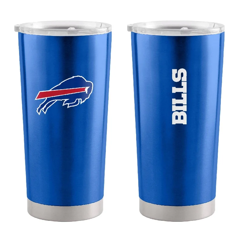 Team Mug With Wooden Handle-Buffalo Bills 20oz Stainless Tumbler