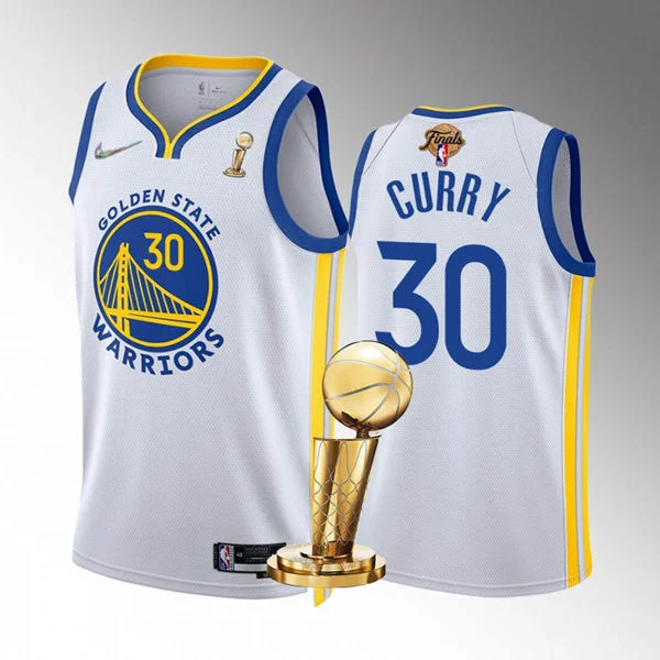 Basketball Jersey Professional Quality-Men's Golden State Warriors #30 Stephen Curry White 2022 Finals Champions Stitched Basketball Jersey