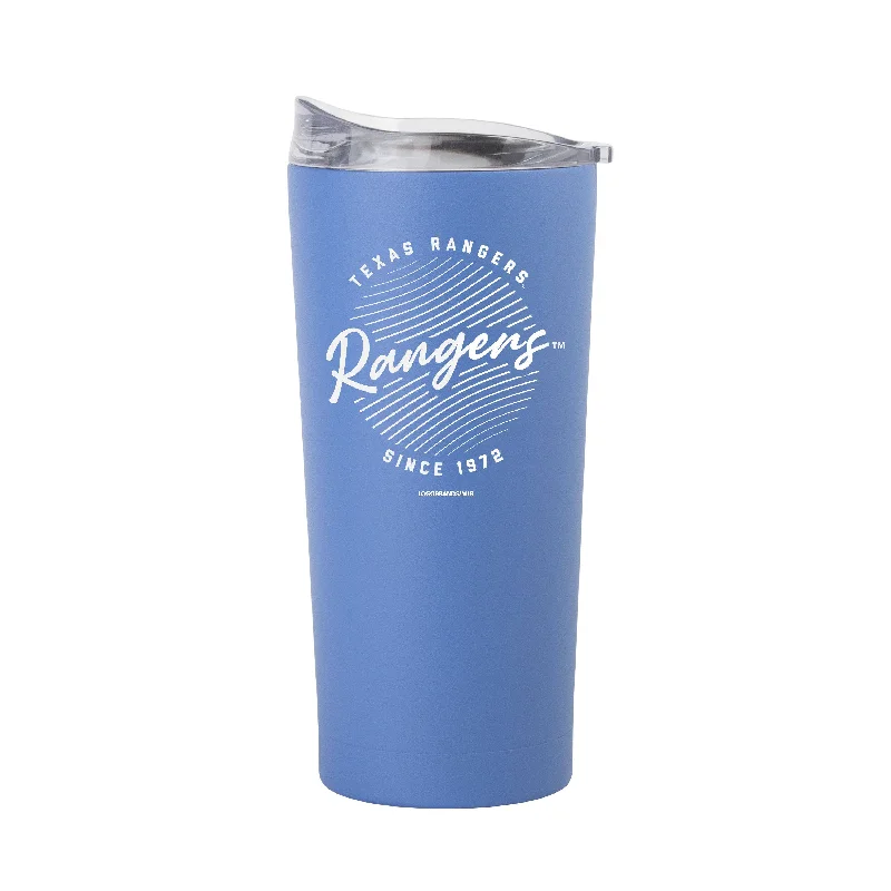 Team Mug With Elegant Look-Texas Rangers 20oz Retro Script Arctic Powder Coat Tumbler