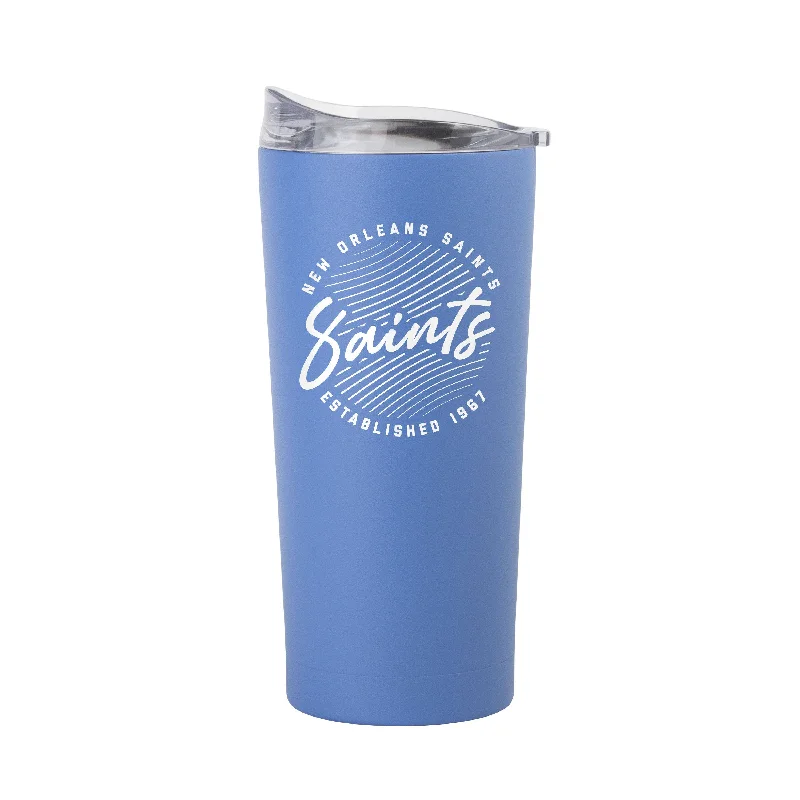 Team Mug With Stylish Fonts-New Orleans Saints 20oz Retro Script Arctic Powder Coat Tumbler