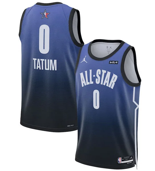 Basketball Jersey Tournament-Men's 2023 All-Star #0 Jayson Tatum Blue Game Swingman Stitched Basketball Basketball Jersey