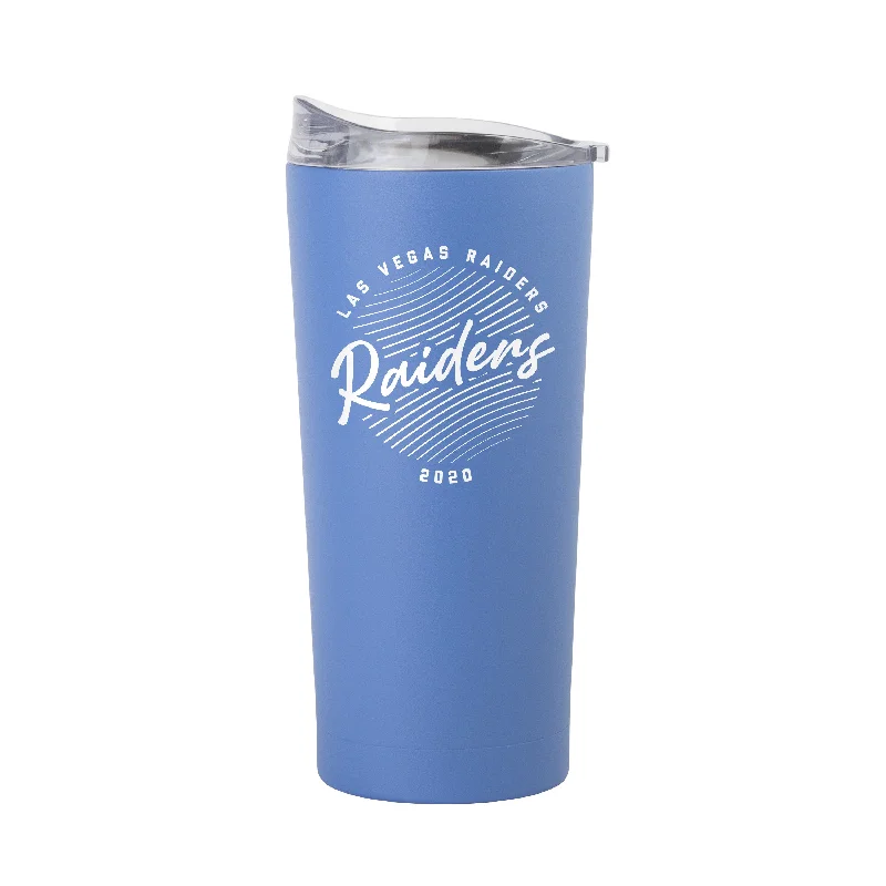 Team Mug Thick Material-Las Vegas Raiders 20oz Retro Script Arctic Powder Coat Tumbler