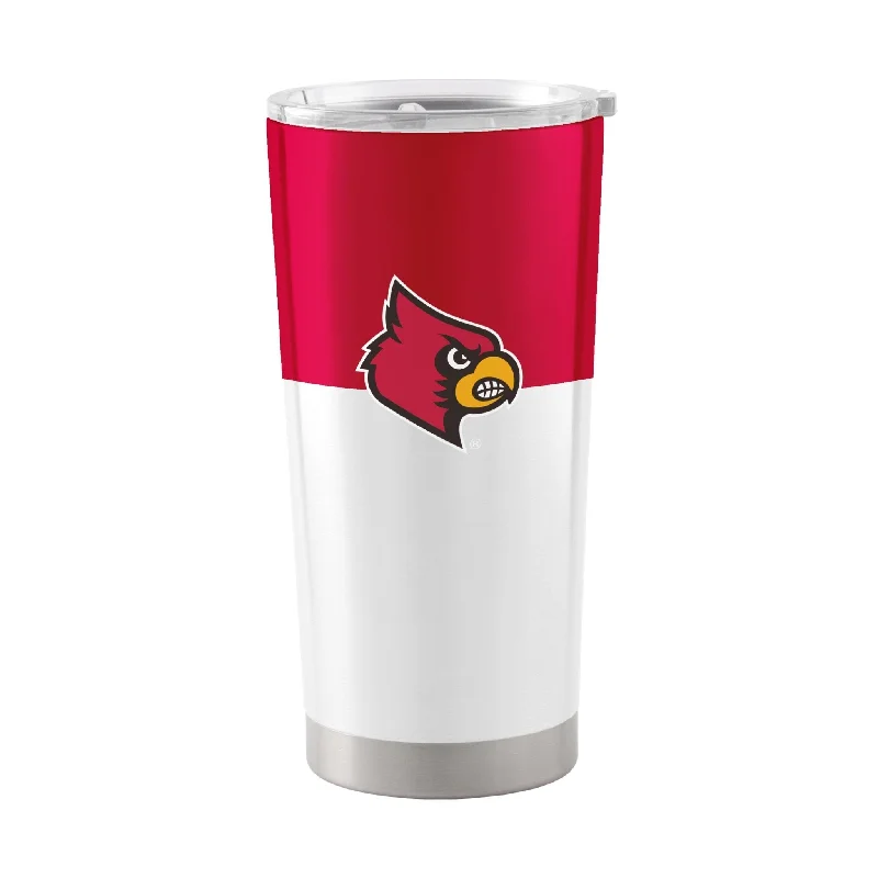 Team Mug For New Year-Louisville Colorblock 20oz Stainless Tumbler