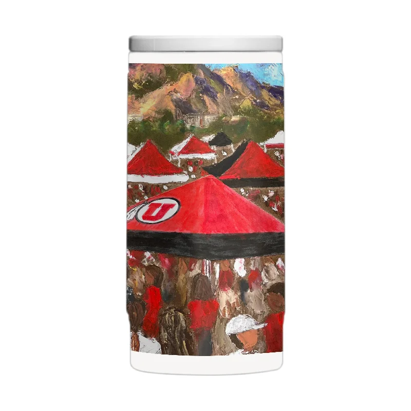 Team Mug Trending Now-Utah 12oz Collector Powder Coat Slim Can Coolie