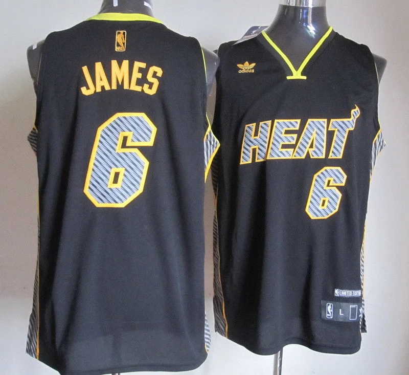 Basketball Jersey Special Edition-Heats 6 James Black Fashion Basketball Jerseys