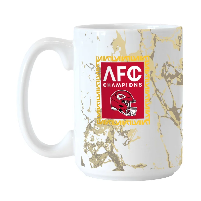 Team Mug Reusable-Kansas City Chiefs 15oz AFC Conference Champs Sublimated Mug