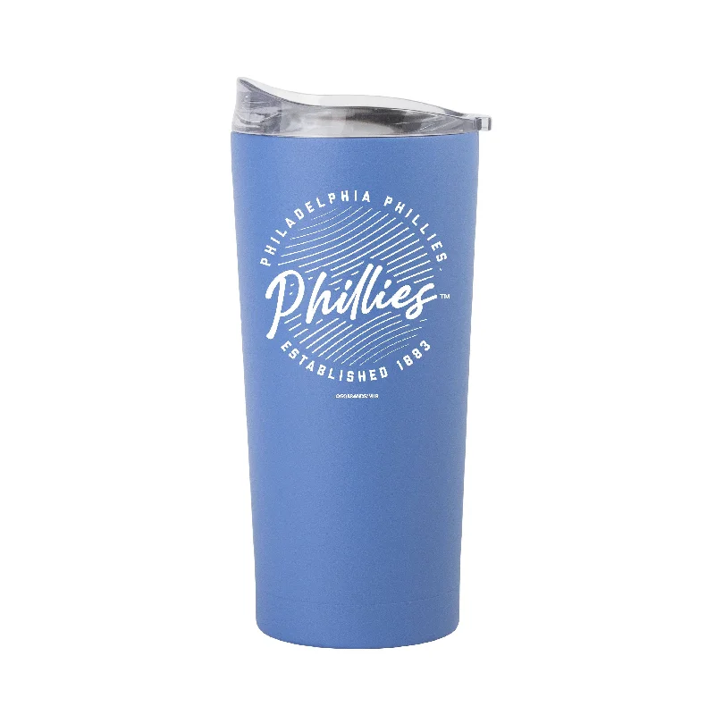 Team Mug Long-Lasting-Philadelphia Phillies 20oz Retro Script Arctic Powder Coat Tumbler