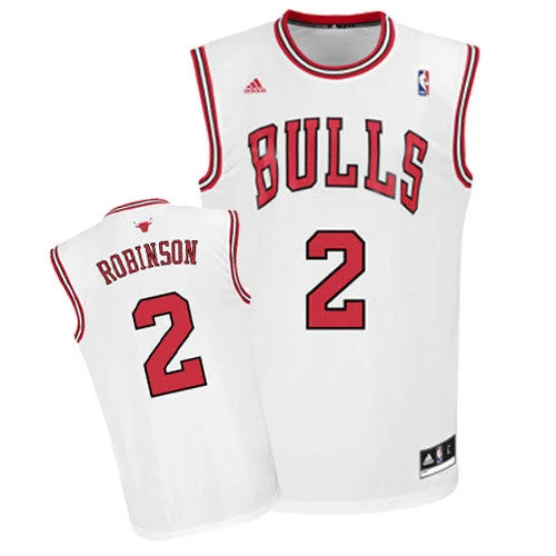 Basketball Jersey Comfortable Fit-Bulls 2 Robinson White Basketball Jerseys