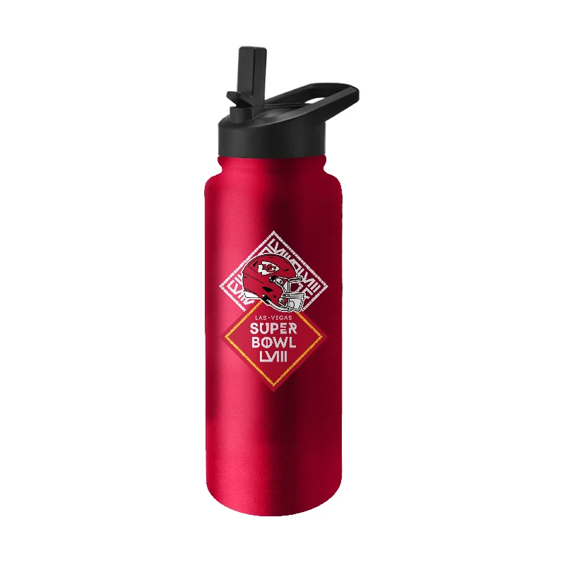 Team Mug Heavy-Duty-Kansas City Chiefs Super Bowl 58 Bound 34oz Quencher Bottle